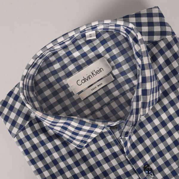Ck Blue and Grey Buffalo Checkered Shirt